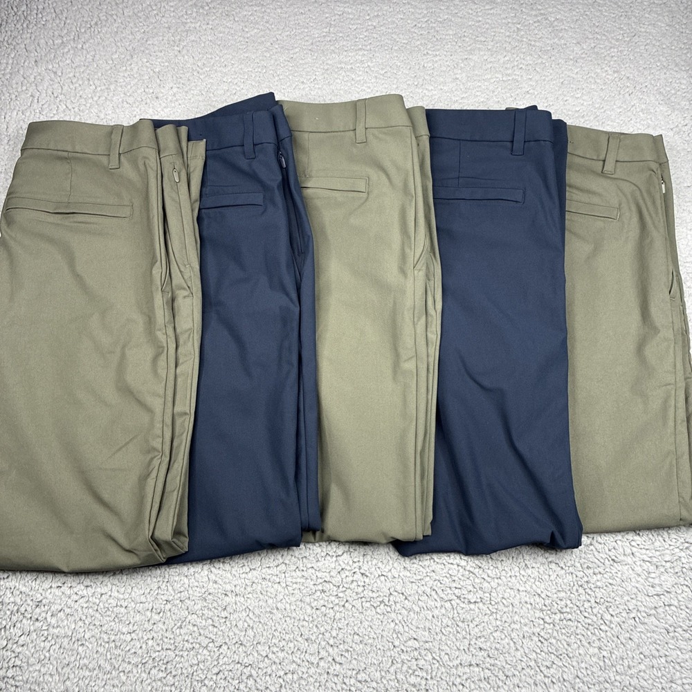 Lululemon ABC Commission Pants Men's 32 Lot of 5 Slim 32-33 Inseam